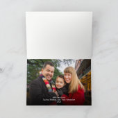 Simple Joy Foto Red and White Script Weihnachten (Innenseite)