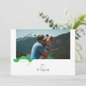 Simple Joy Foto Weihnachtskarte Einladung (Stehend Vorderseite)