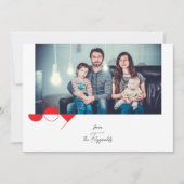 Simple Joy Foto Weihnachtskarte Einladung (Vorderseite)