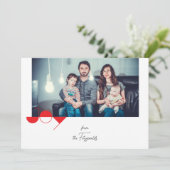 Simple Joy Foto Weihnachtskarte Einladung (Stehend Vorderseite)