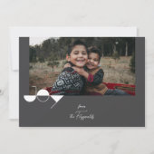 Simple Joy Foto Weihnachtskarte Einladung (Vorderseite)