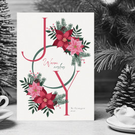 Simple Joy Warm wünscht Rose Feiertagskarte