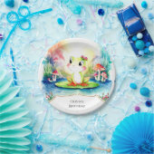 Simple Joyful Frog Birthday Pappteller (Party)
