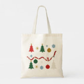 Simple Joys Christmas Tote Bag Tragetasche (Rückseite)