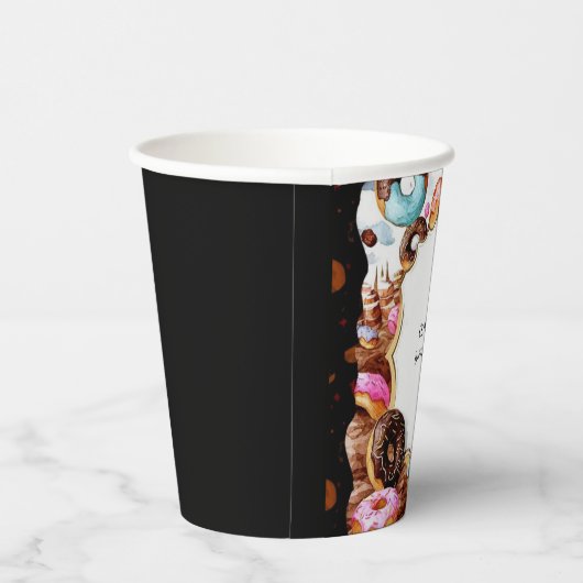 Simple Kids Donut Birthday Pappbecher (Rechts)