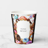 Simple Kids Donut Birthday Pappbecher (Vorderseite)