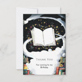 Simple Kids Fairytale Storybook Geburtstag Dankeskarte