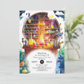 Simple Kids' Magic Scientist zum Geburtstag Einladung (Stehend Vorderseite)