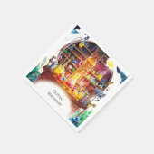 Simple Kids' Magic Scientist zum Geburtstag Serviette (Ecke)