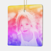 Simple Kids Photo Keepsake Keramikornament (Links)