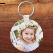 Simple Kids Two Photos Keepsake Schlüsselanhänger (Rückseite)