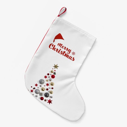 simple kleiner weihnachtsstrumpf (Vorderansicht (hängend))