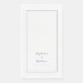 Simple Lavender Modern Minimalist Wedding Dinner Serviette (Vorderseite)