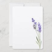 Simple Lavender Sprigs Einladung (Rückseite)