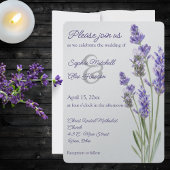 Simple Lavender Sprigs Einladung
