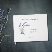 Simple Lavender Wedding Gästebuch