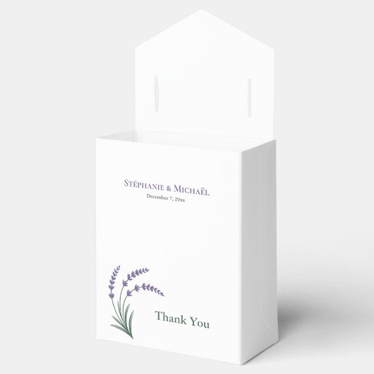 Simple Lavender Wedding Geschenkschachtel (Geöffnet)