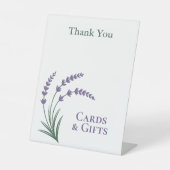 Simple Lavender Wedding Gifts & Cards Sockelschild (Vorderseite)