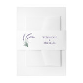 Simple Lavender Wedding Invitation Belly Band (Vorderseite Beispiel)
