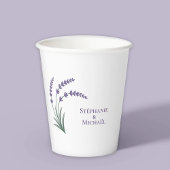 Simple Lavender Wedding Pappbecher