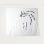 Simple Lavender Wedding Photo Booth Backdrop Wandteppich (Vorderseite (Horizontal))