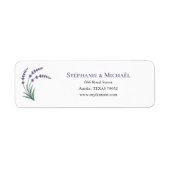 Simple Lavender Wedding Return Address Label (Vorne)