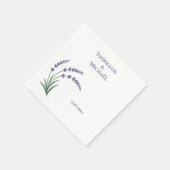 Simple Lavender Wedding Serviette (Ecke)