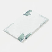 Simple Leaf Pattern Post-it Notes Klebezettel (angewinkelt)