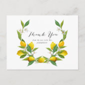 Simple Lemon Brautparty Vielen Dank Postcard Postkarte (Vorderseite)