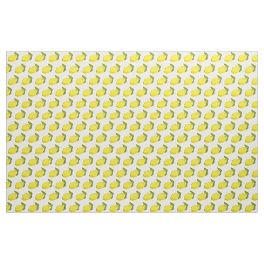 Simple Lemon Pattern White Stoff (Yard (91,4 cm))