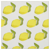 Simple Lemon Pattern White Stoff (Muster)