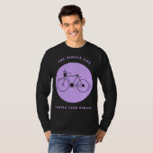 Simple Life Bicycle Biking Environmental T-Shirt (Vorne ganz)