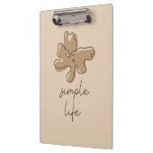 Simple Life Minimalism Clipboard Klemmbrett (Links)