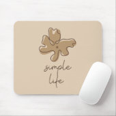 Simple Life Minimalism Mousepad (Mit Mouse)