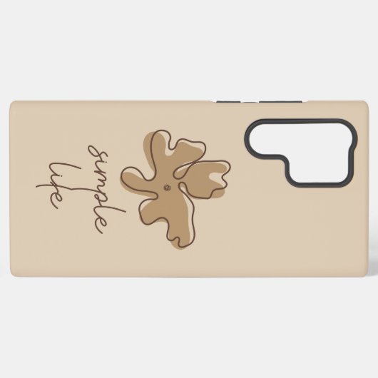 Simple Life Minimalism Samsung Galaxy Hülle (Rückseite (Horizontal))