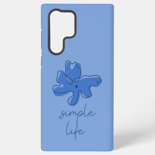 Simple Life Minimalism Samsung Galaxy Hülle (Rückseite)