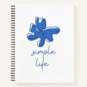 Simple Life Minimalism Spiral Notebook Notizblock (Vorderseite)