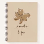 Simple Life Minimalism Spiral Notebook Notizblock (Vorderseite)