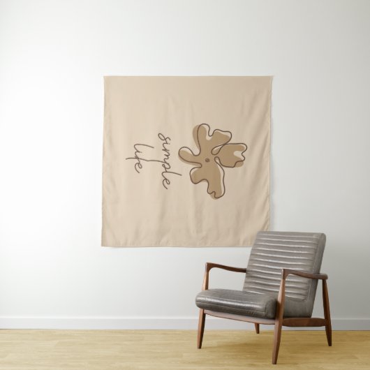 Simple Life Minimalism Tapestry Wandteppich (Beispiel (Horizontal))