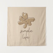 Simple Life Minimalism Tapestry Wandteppich (Vorderseite)