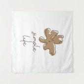 Simple Life Minimalism Tapestry Wandteppich (Vorderseite (Horizontal))