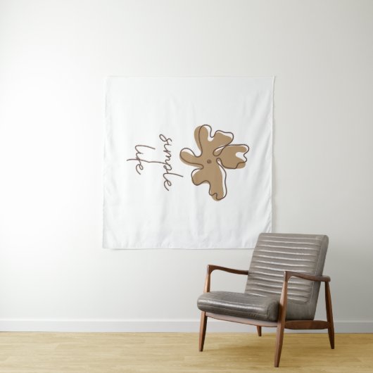 Simple Life Minimalism Tapestry Wandteppich (Beispiel (Horizontal))