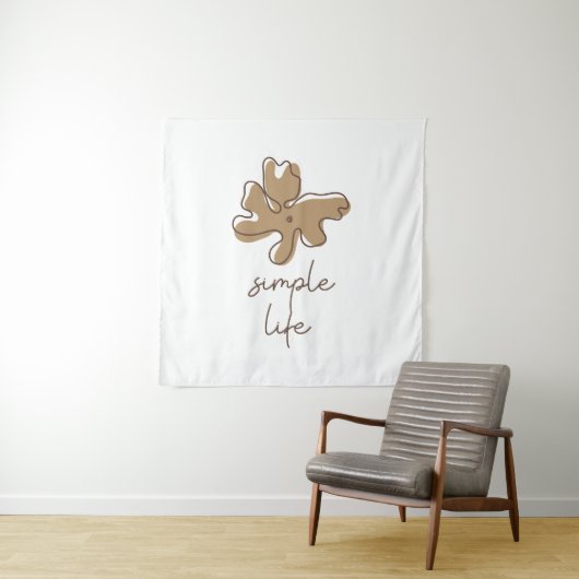 Simple Life Minimalism Tapestry Wandteppich (Beispiel)