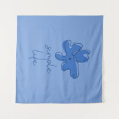 Simple Life Minimalism Tapestry Wandteppich (Vorderseite (Horizontal))