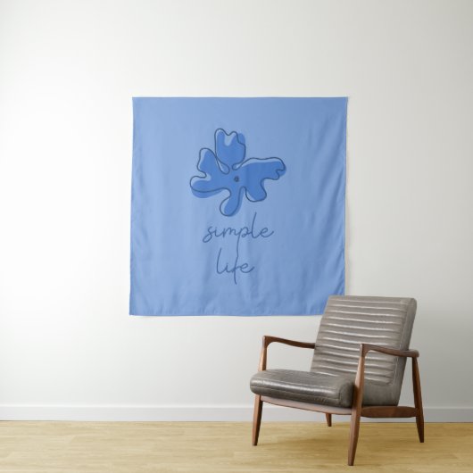 Simple Life Minimalism Tapestry Wandteppich (Beispiel)