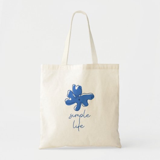 Simple Life Minimalism Tote Bag Tragetasche (Vorne)