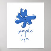 Simple Life Minimalism Wall Art Poster (Vorne)