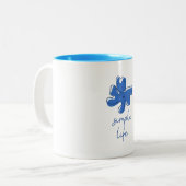 Simple Life Minimalism Zweifarbige Tasse (Vorderseite Links)