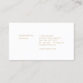 Simple Light Aqua Blue Beruflich Visitenkarte (Rückseite)