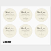 Simple Light Boho Minimalistisch Wedding Vielen Da Runder Aufkleber (Blatt)